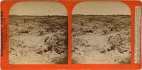 View of Lava Bed, showing spot where Modoc's Camped