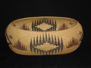 A Mono Lake Paiute basket by Minnie Brown