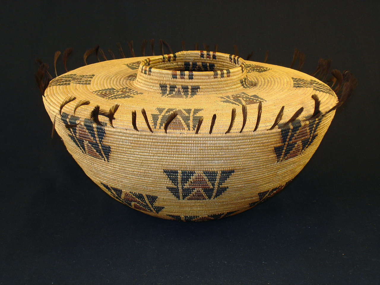 Yokuts Native American Indian Baskets, Basketry Gene Quintana Fine