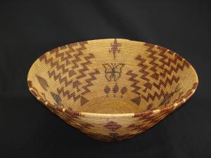 A Maidu polychrome casino basket