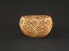 A Maidu basket decorated with butterflies