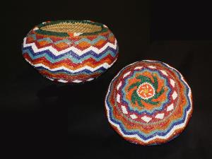 Paiute beaded basket