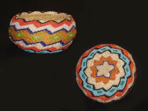 A Paiute beaded basket