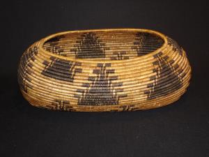 A Pomo oval basket