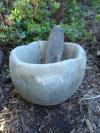 Stoneware mortar and pestle