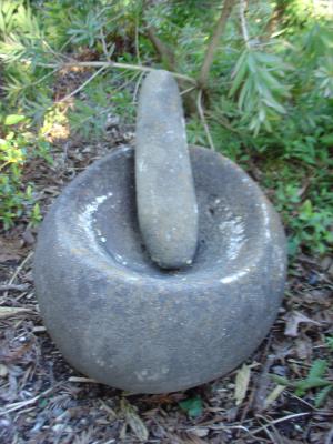 Stoneware mortar and pestle