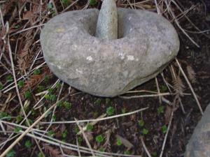 Stoneware mortar and pestle