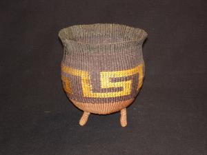 A Tlingit tripod basket