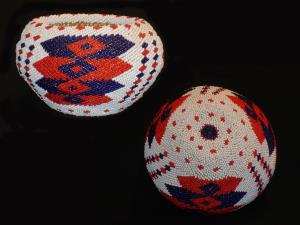 A Washoe beaded basket