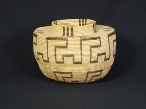A Very Fine Kawaiisu Polychrome Bottleneck Basket