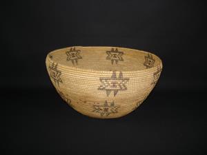 A large Washoe polychrome bowl