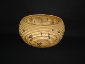 A very nice, large Washoe polychrome degikup basket