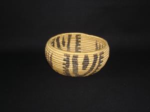 A cabinet-size Washoe polychrome basket