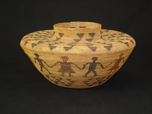 A Wonderful, Tightly Woven Yokuts Friendship bottleneck basket